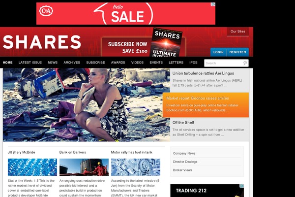 shares theme websites examples