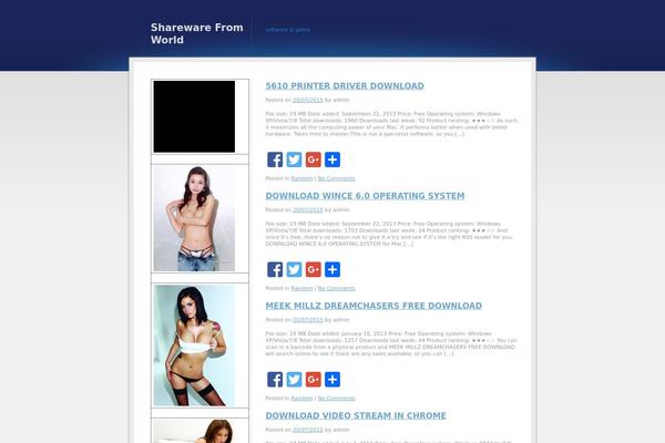 Blue Grey White theme site design template sample