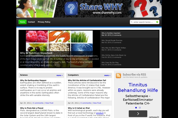 WordPress website example screenshot