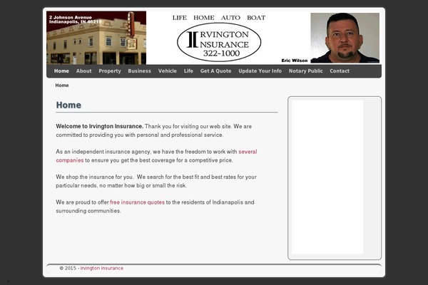 WordPress website example screenshot