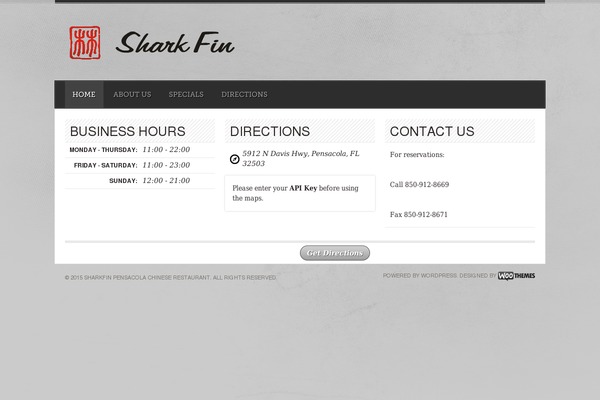 sharkfinpensacola.com site used Diner