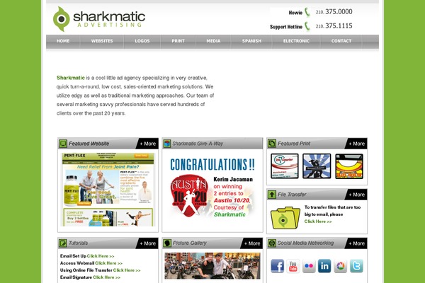 sharkmatic-advertising theme websites examples