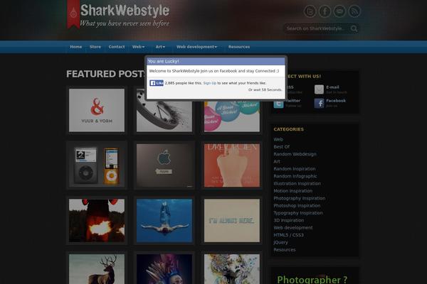 sharkwebstyle.com site used Graphix Theme
