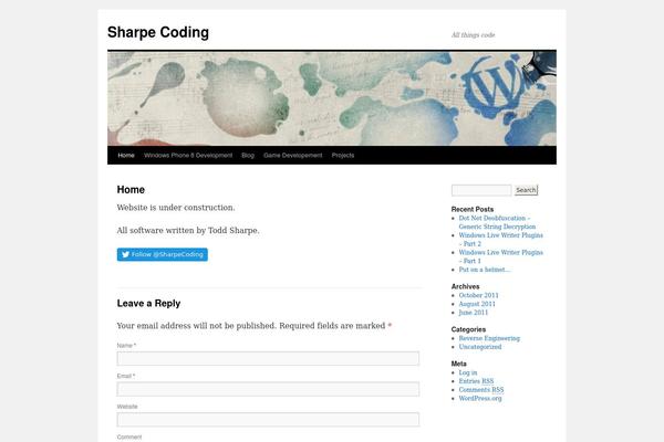 WordPress website example screenshot