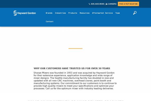 sharpemixers.com site used Hayward-gordon-child