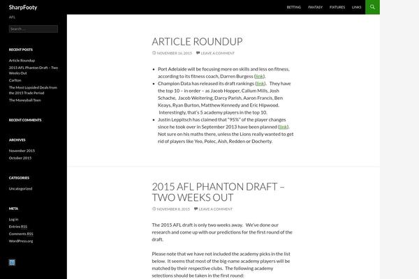 WordPress website example screenshot