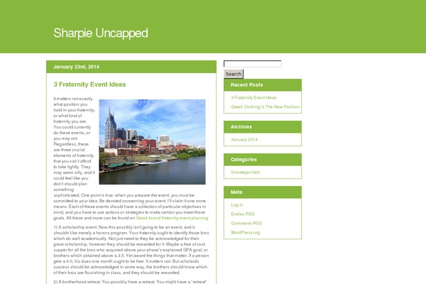 The Go Green Theme theme site design template sample