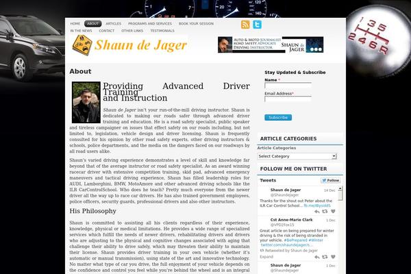 shaundejager.com site used Suvpress