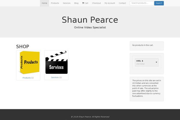 shaunpearce.com site used Total