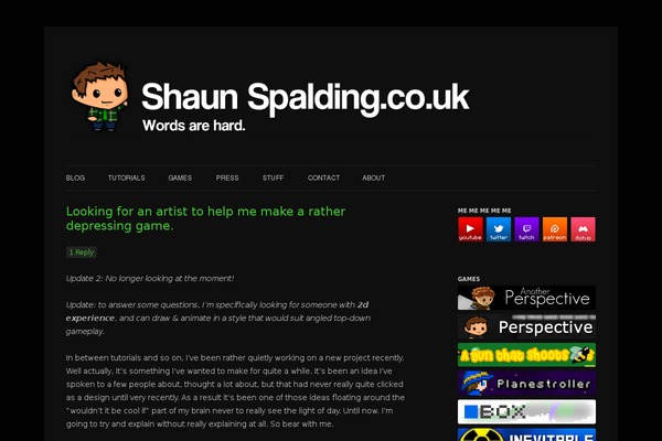 shaunspalding.co.uk site used Shaunjs2017