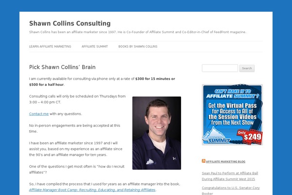 Twenty Twelve theme site design template sample
