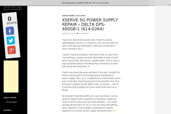Site using Better Google Analytics plugin