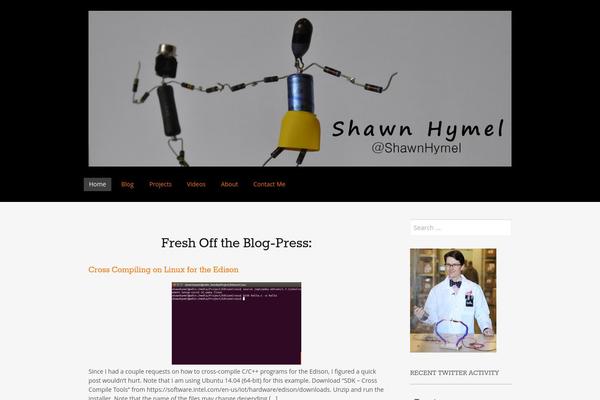 shawnhymel.com site used Portfolio-press-2_1-child