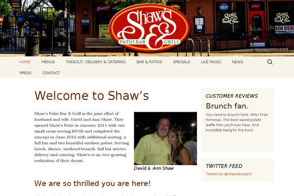 Twenty Thirteen theme site design template sample