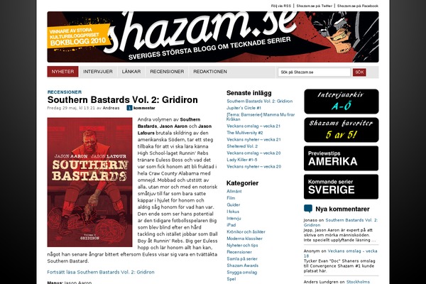 shazam.se site used Billy