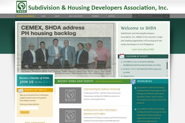 shda.ph site used Shda2013