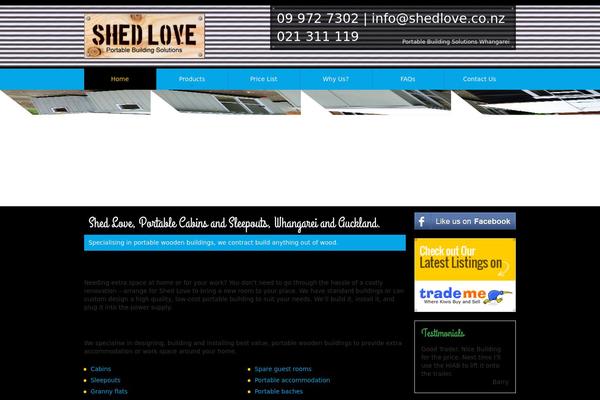 shedlove.co.nz site used Shed-love