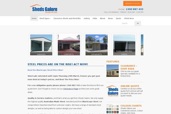 shedsgalore.com.au site used Shedsgalore