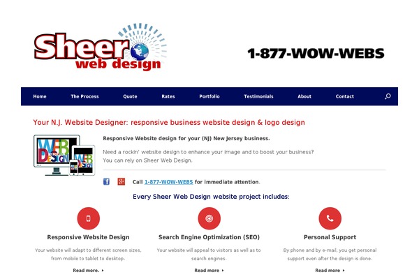 sheerwebdesign.com site used Vantage