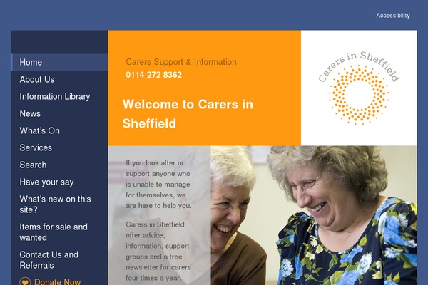 sheffieldcarers.org.uk site used Sheffield-carers