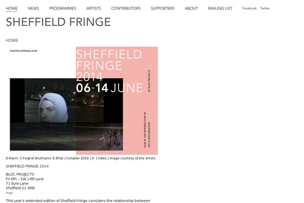 sheffieldfringe.com site used Sheffield