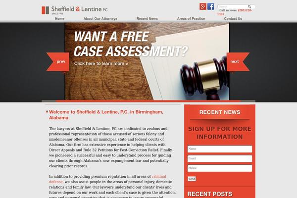 sheffieldlentine.com site used Sheffield