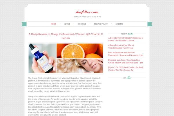Sugar and Spice theme site design template sample