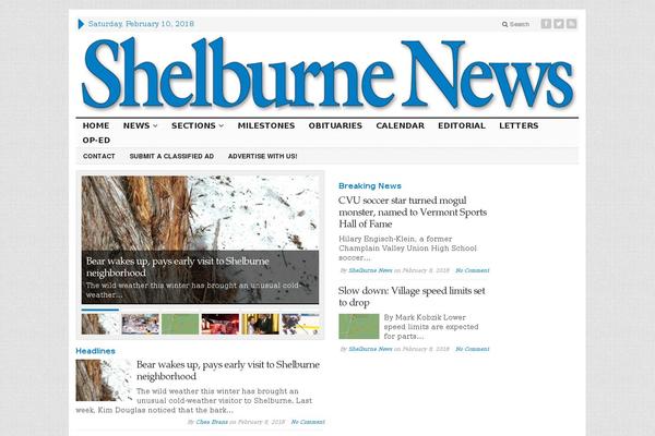 shelburnenews.com site used Advanced Newspaper
