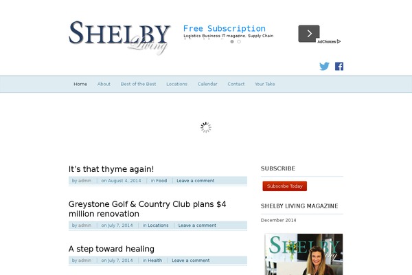 shelbyliving.com site used Currents