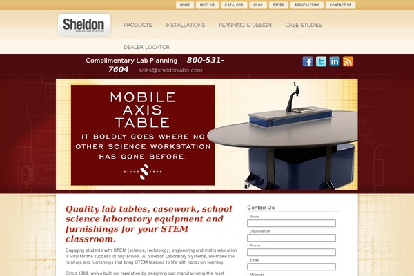 sheldonlabs.com site used Sheldon-1.5