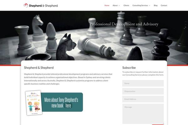 Divi theme site design template sample
