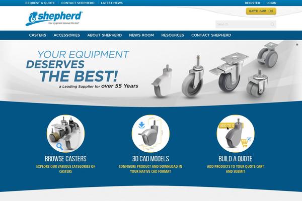 Shepherd theme site design template sample