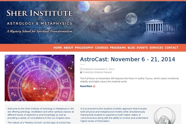 sherastrology.com site used The-institute