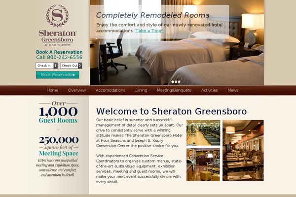 sheratongreensboro.com site used Sheraton