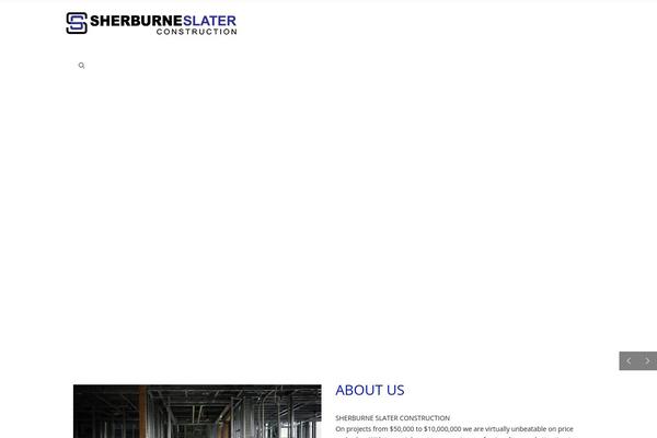 Construction theme site design template sample