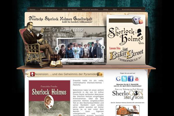 sherlock-holmes-gesellschaft.de site used Wordpress-brown