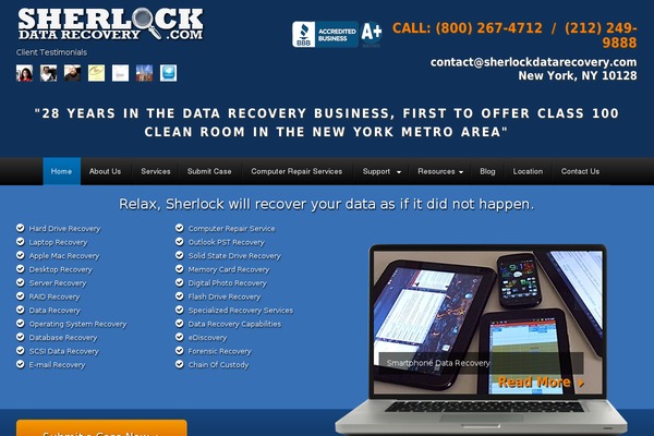 sherlockdatarecovery.com site used Sherlockdata