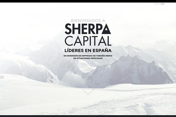 Sherpa theme site design template sample