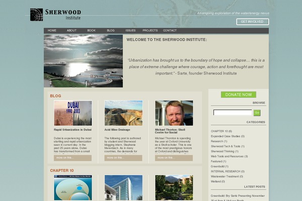 sherwoodinstitute.org site used Sherwood