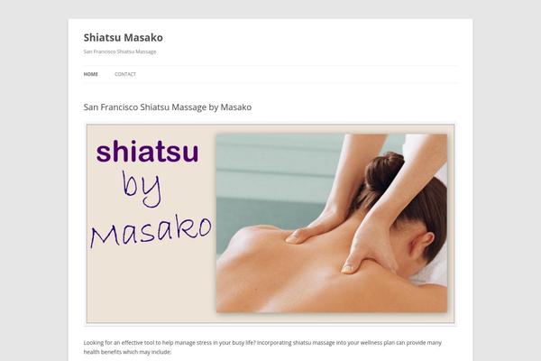 shiatsumasako.com site used Twenty Twelve