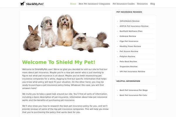 WordPress website example screenshot