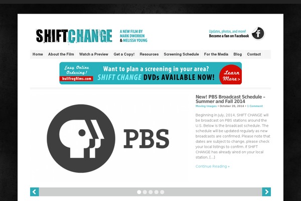 shiftchange.org site used Wp Clearvideo