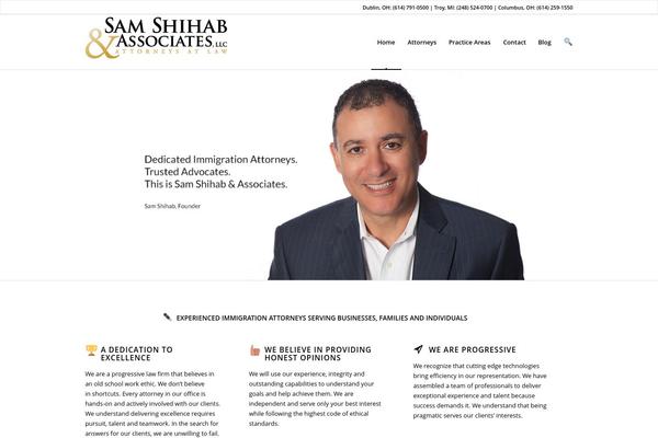 Enfold theme site design template sample