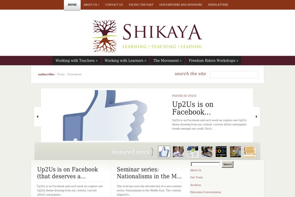 shikaya.org site used eNews