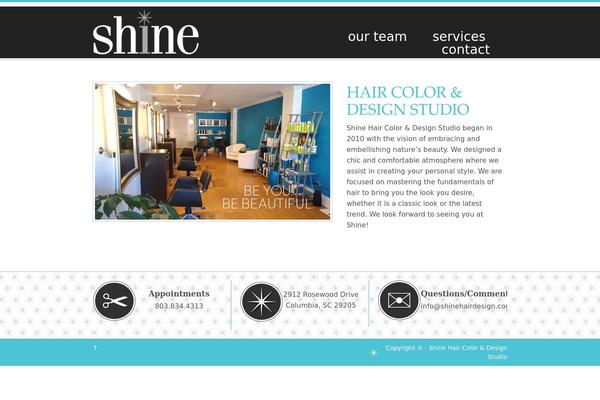 shinehaircoloranddesign.com site used Shine-hair