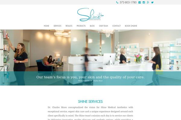 Total theme site design template sample