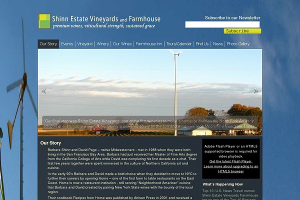 shinnestatevineyards.com site used Shinntheme