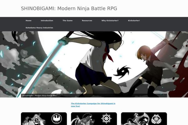 Vantage theme site design template sample