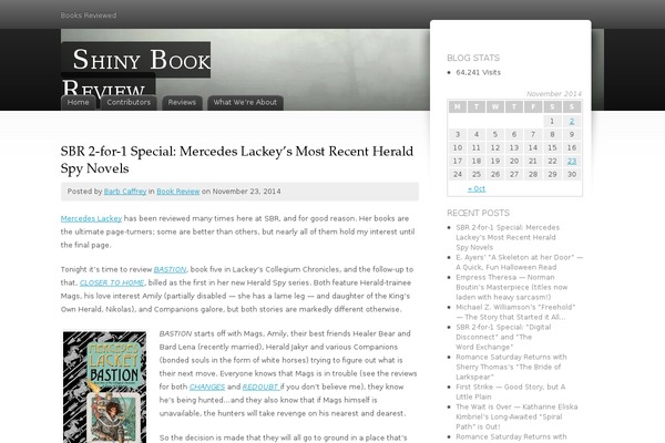 shinybookreview.com site used Colorbox