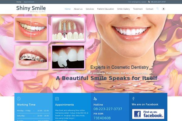 Dentalclinic theme site design template sample
